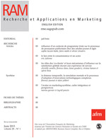 Recherche et Applications en Marketing