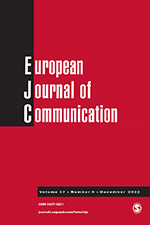 European Journal of Communication front cover